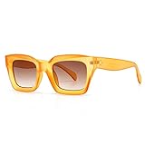 HCHES Moda Cat Eye Gafas de sol Mujer Diseñador Retro Cuadrado Azul Púrpura Gafas Mujer Uñas Gafas de sol Sombras UV400 Hombres,5,China